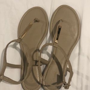 Calvin Klein t-strap sandals